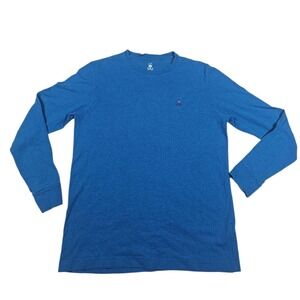 Psycho Bunny Long Sleeve Pima Cotton T-Shirt Men's Size 4/S Blue‎ EUC